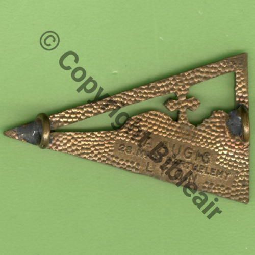 510  GAO.510 Ajoure BRONZE  A.AUGIS ST.BARTH LYON 3Lignes 2Anneaux Granuleux Src.Y.GENTY 212Eur(x6) 